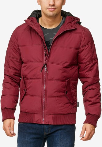 INDICODE JEANS Winter Jacket 'Adrian ZA' in Red: front