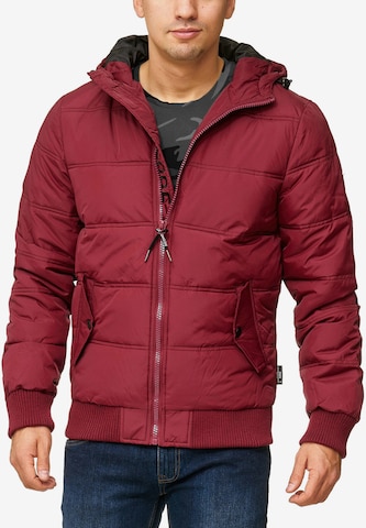 INDICODE JEANS Winter Jacket 'Adrian ZA' in Red: front