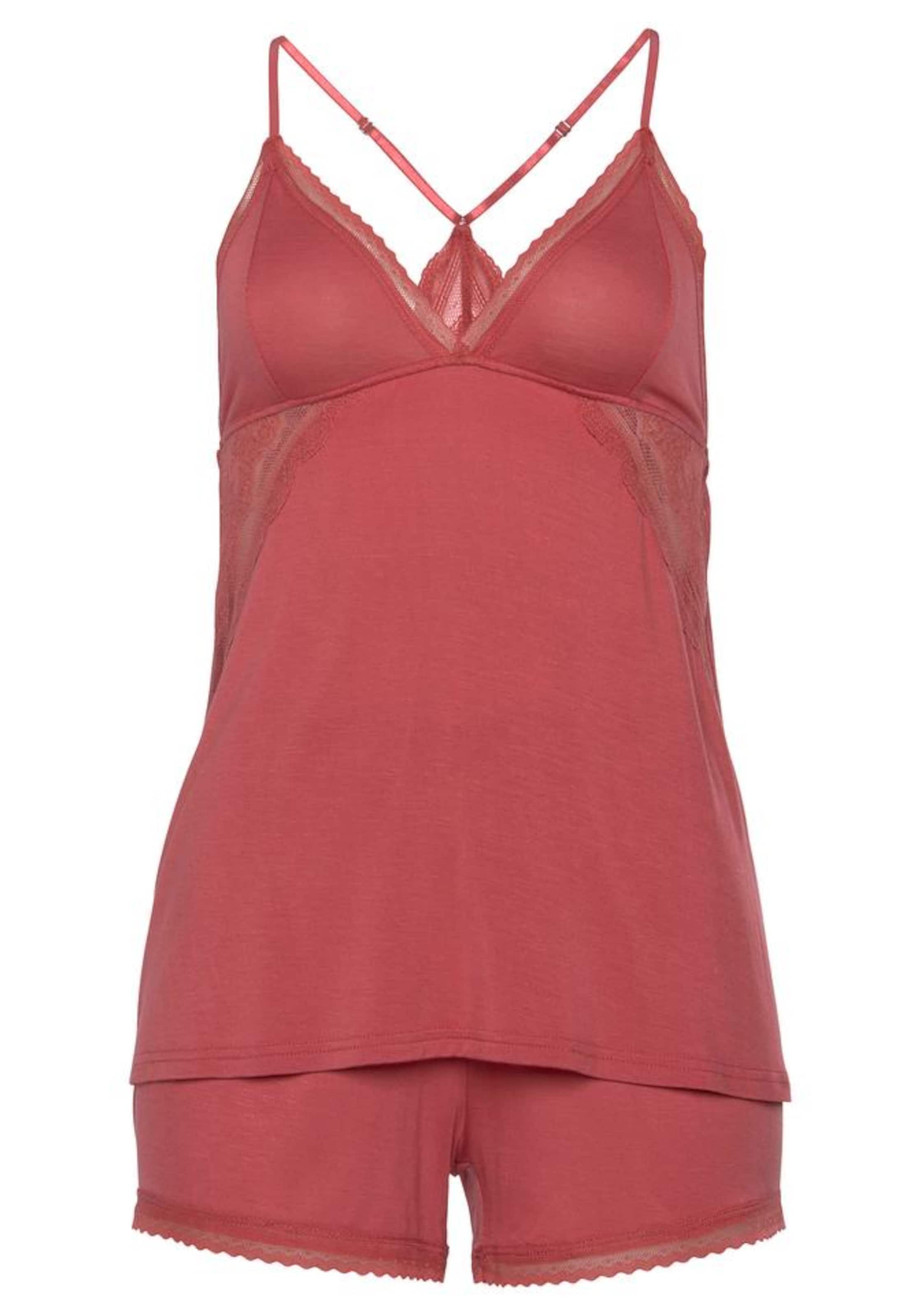 LASCANA Pyjamashorts in Pink: Vorderseite