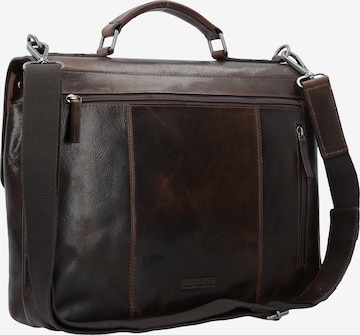 LEONHARD HEYDEN Document Bag 'Roma' in Brown