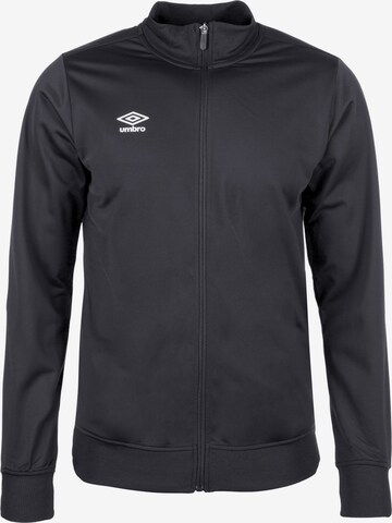 UMBRO Athletic Jacket 'Poly' in Black: front