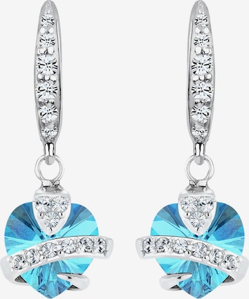 ELLI Earrings 'Herz' in Blue: front