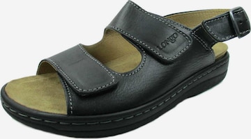 Longo Sandals in Black: front