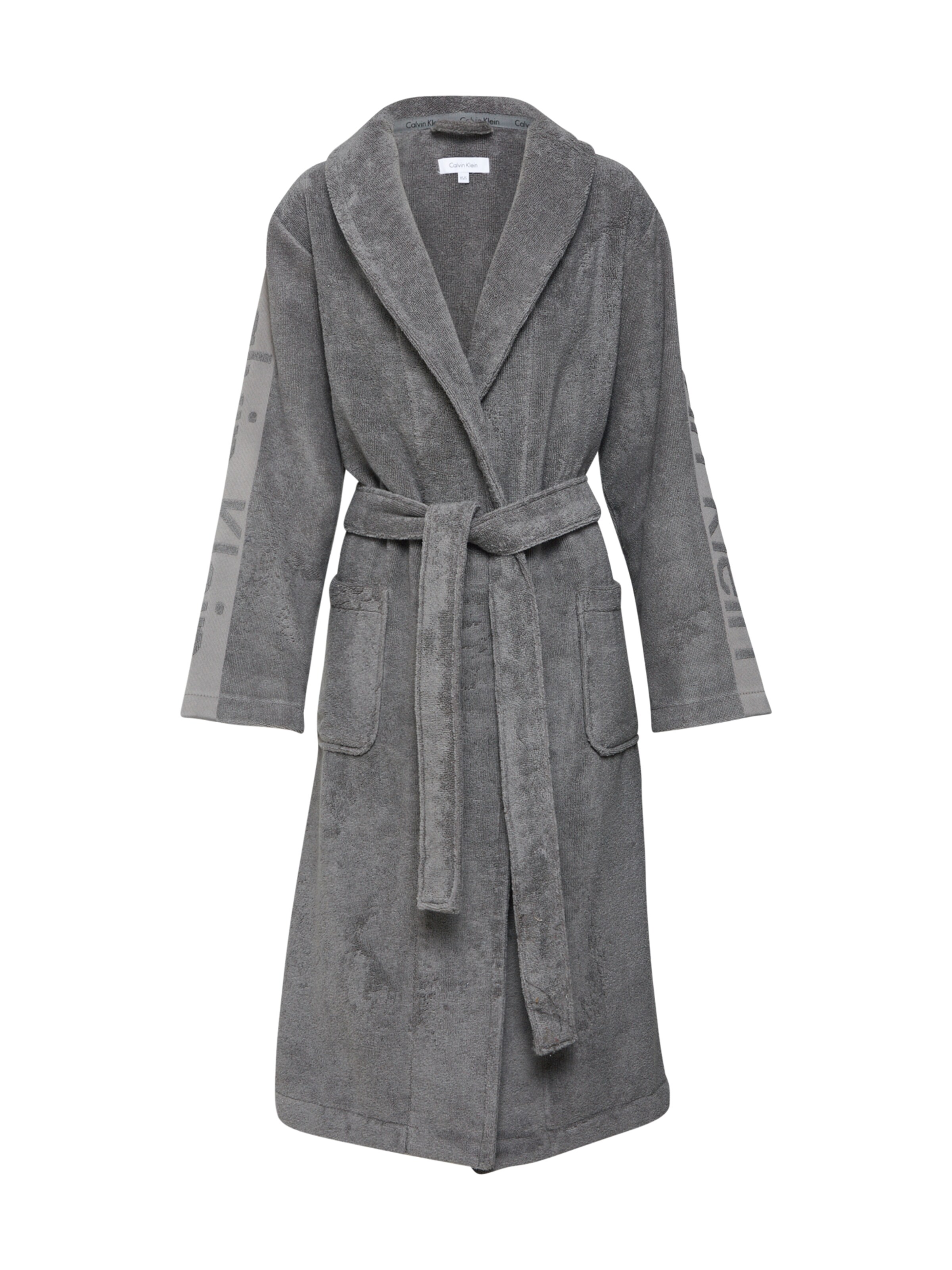 Calvin Klein Underwear - Badjas lang  'ROBE' in de kleur Grijs