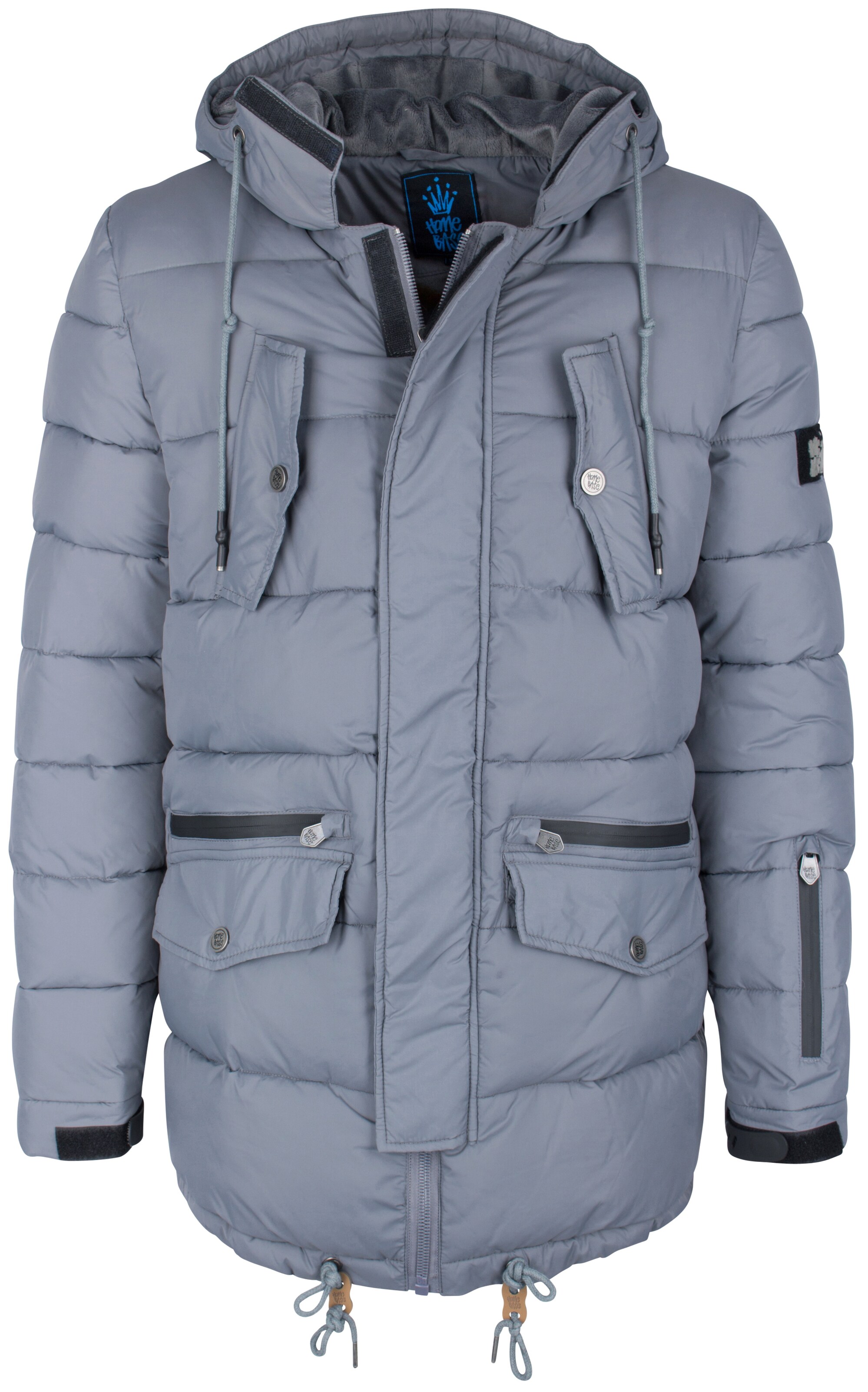 HOMEBASE - Winterjas in de kleur Smoky blue