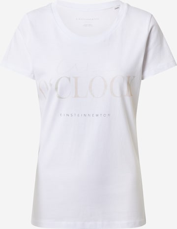T-shirt 'Wine o'clock' EINSTEIN & NEWTON en blanc : devant