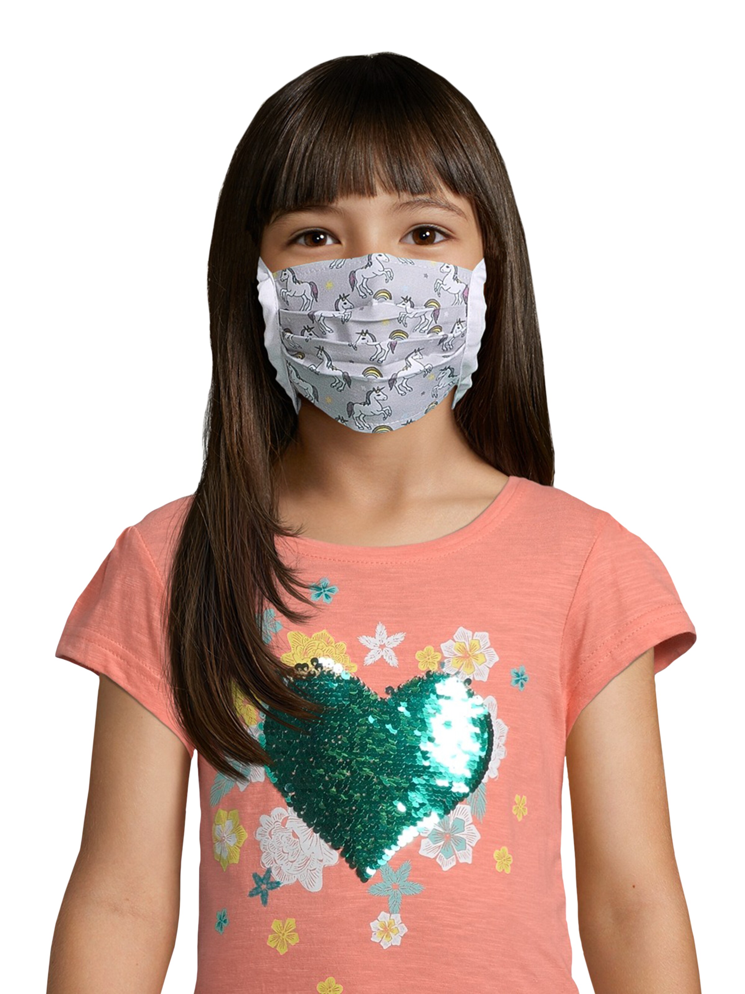 Mr. Little Fox Chusta 'unicorns and rainbows' w kolorze szary: przód