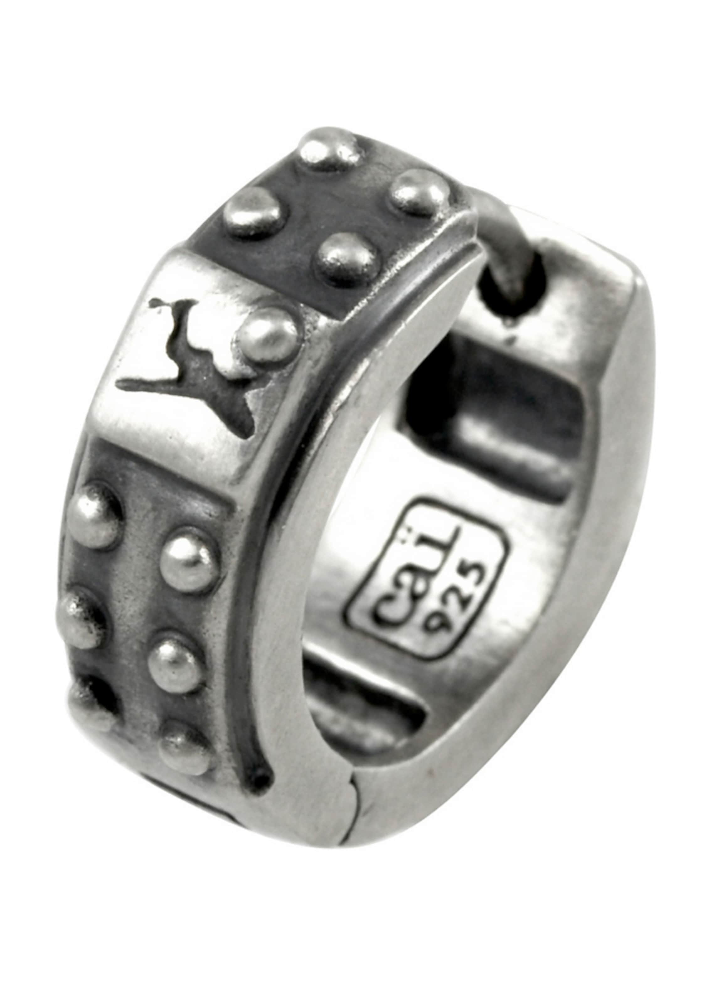 caï Ohrring in Silber: Vorderseite