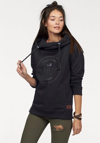 OCEAN SPORTSWEAR Kapuzensweatshirt in Schwarz: predná strana