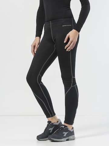 ENDURANCE Skinny Sporthose 'Valencia Winter' in Schwarz: Vorderseite