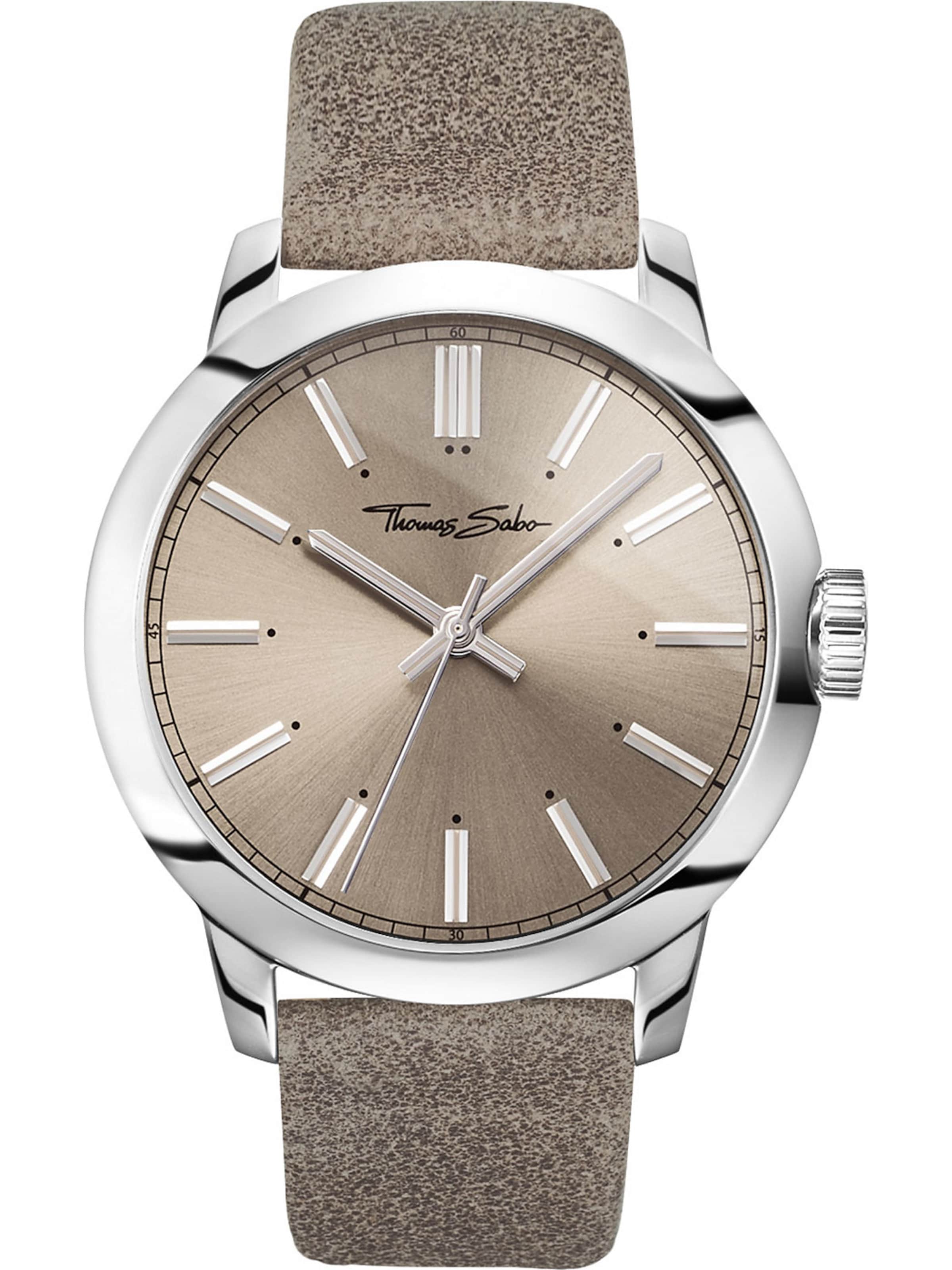 Thomas Sabo Analoog horloge 'WA0313-273-214' in Grijs: voorkant