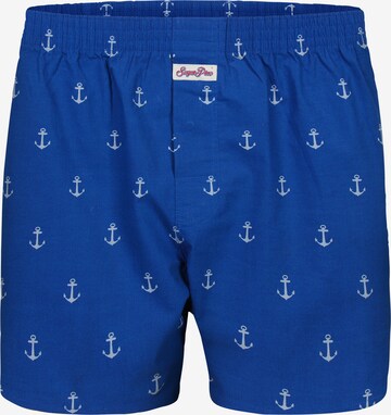 Sugar Pine Boxershorts ' Anker ' in Blauw: voorkant