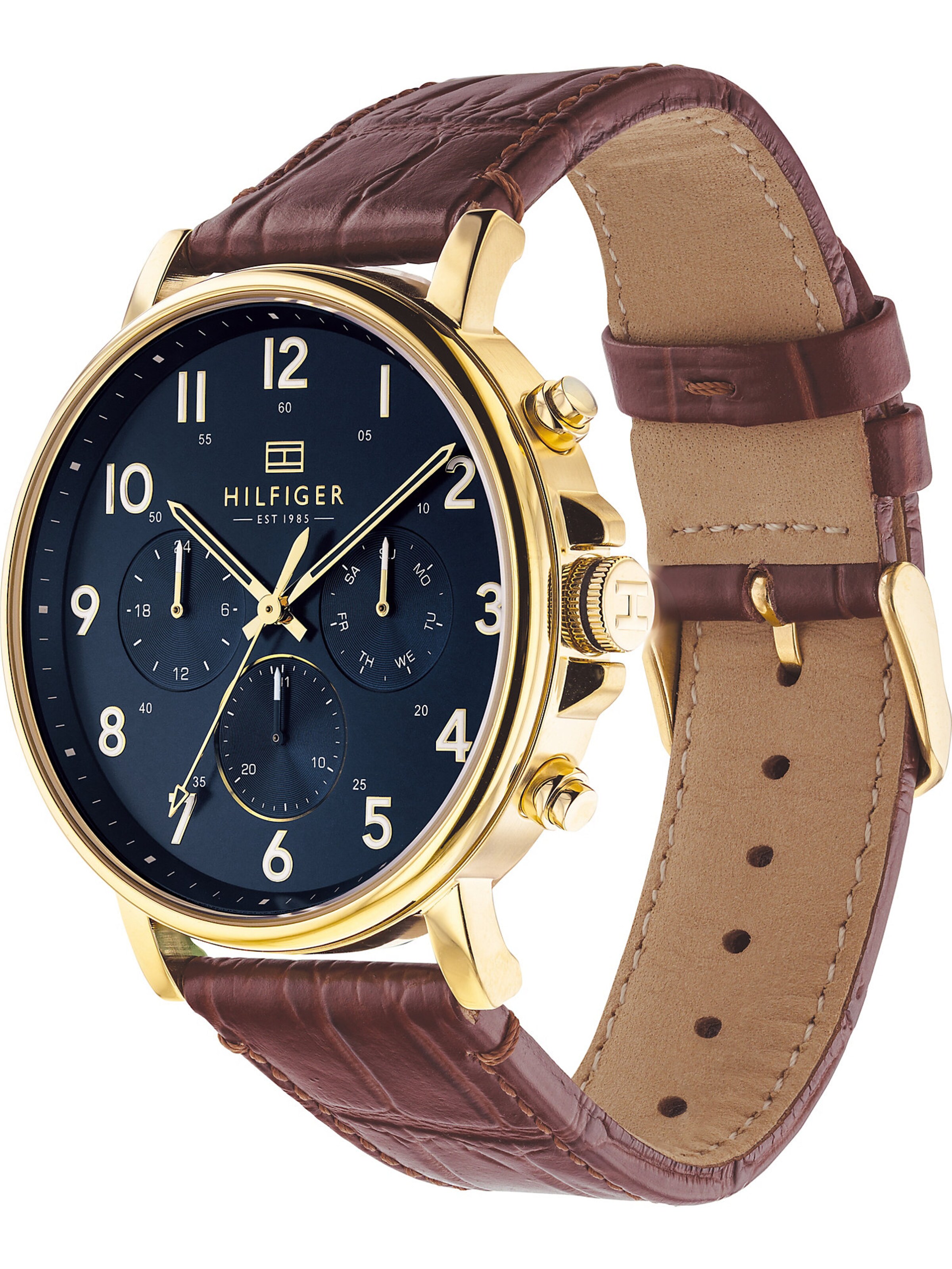 TOMMY HILFIGER Analog Watch 'Dressed Up' in Brown