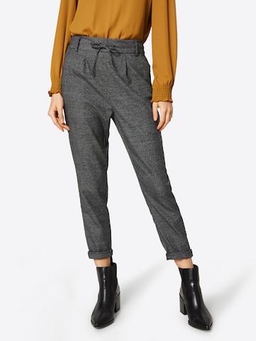 ONLY Tapered Pleat-Front Pants 'Poptrash' in Grey: front