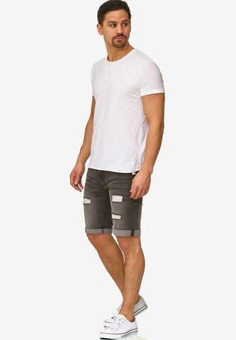 INDICODE JEANS Regular Shorts 'Caden' in Grau