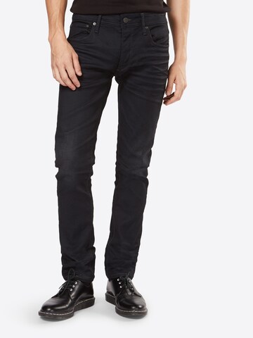 Coupe slim Jean 'JJITIM JJORIGINAL JJ 023 NOOS' JACK & JONES en bleu : devant