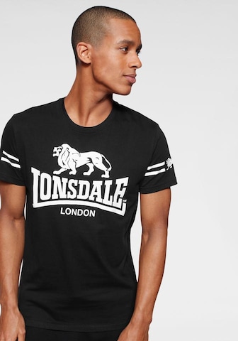LONSDALE Shirt in Zwart: voorkant