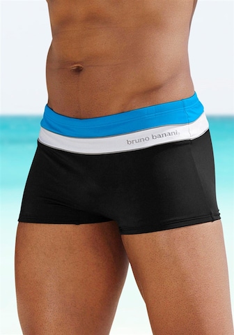 BRUNO BANANI Boxer-Badehose in Schwarz: predná strana