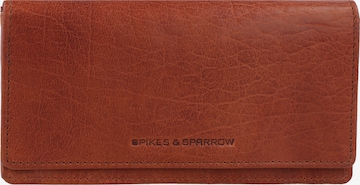 Spikes & Sparrow Wallet in Brown: front