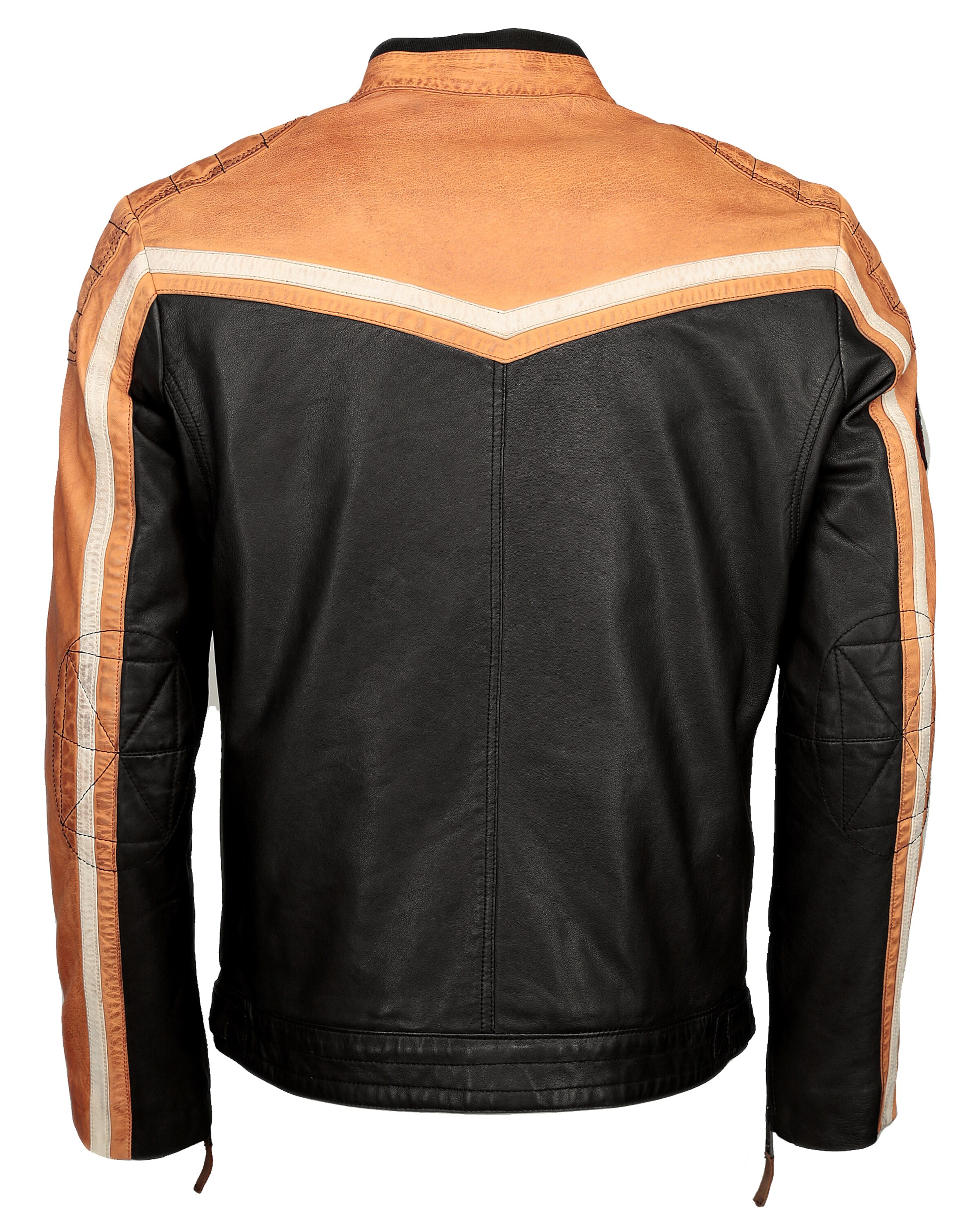 TOP GUN Lederjacke in Schwarz
