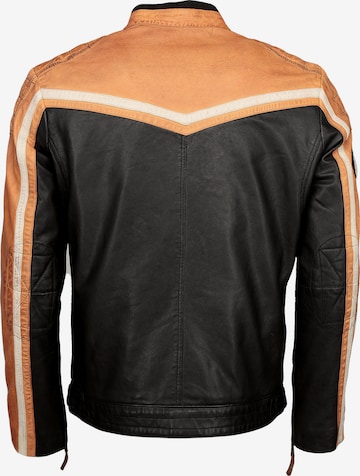 TOP GUN Lederjacke in Schwarz