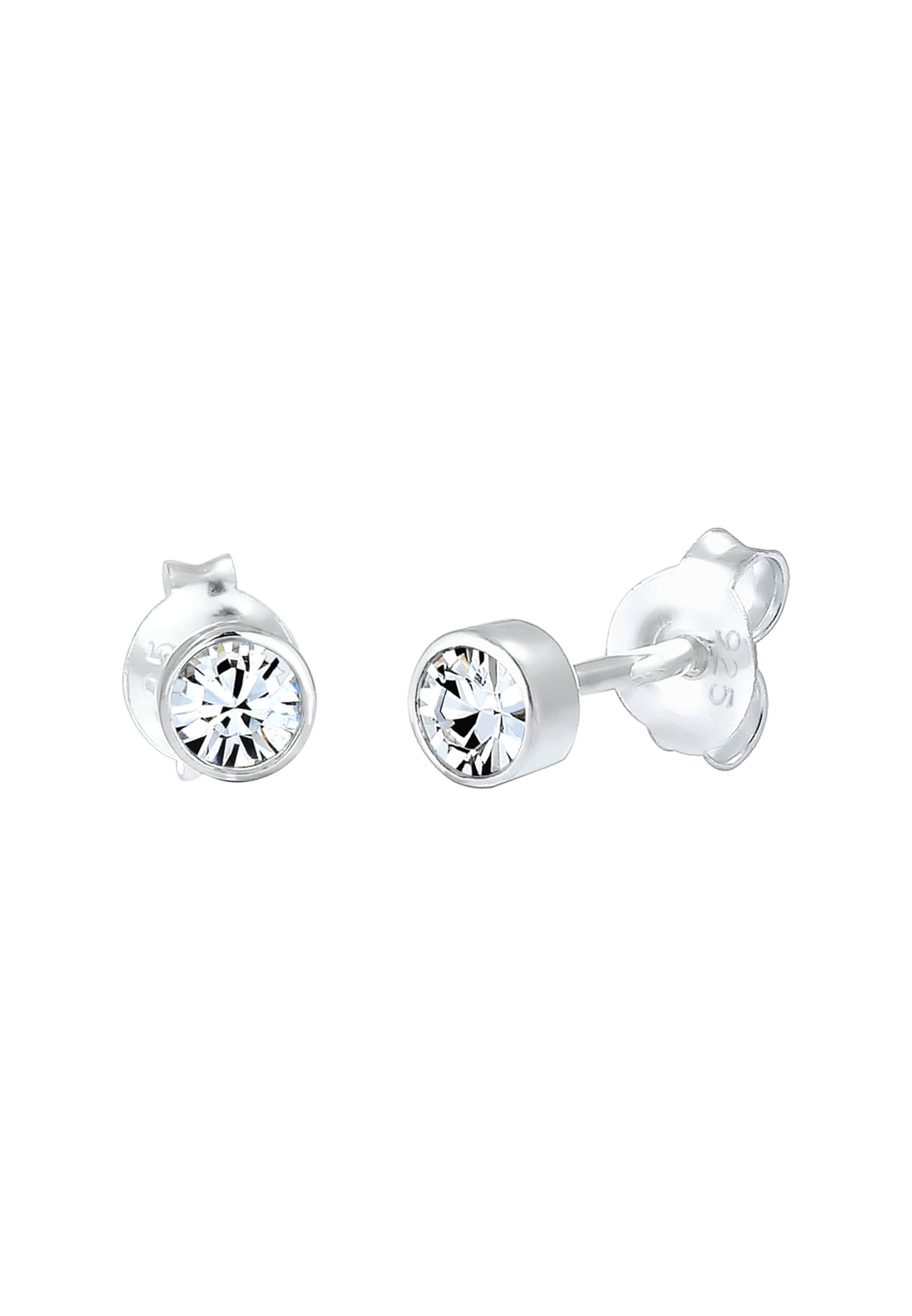 Boucles d'oreilles 'Solitär' ELLI en argent