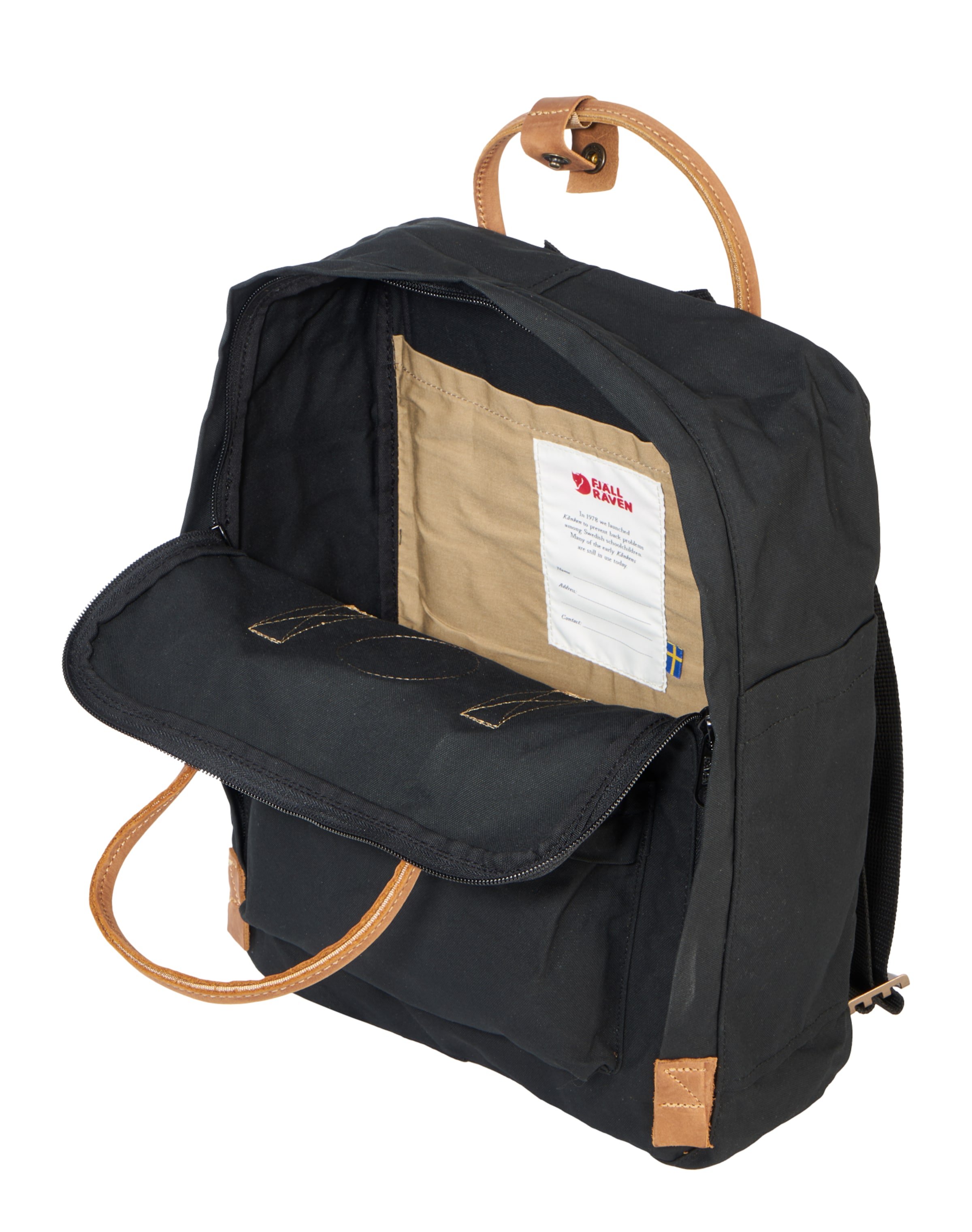 Zaino 'Kånken No.2' di Fjällräven in nero