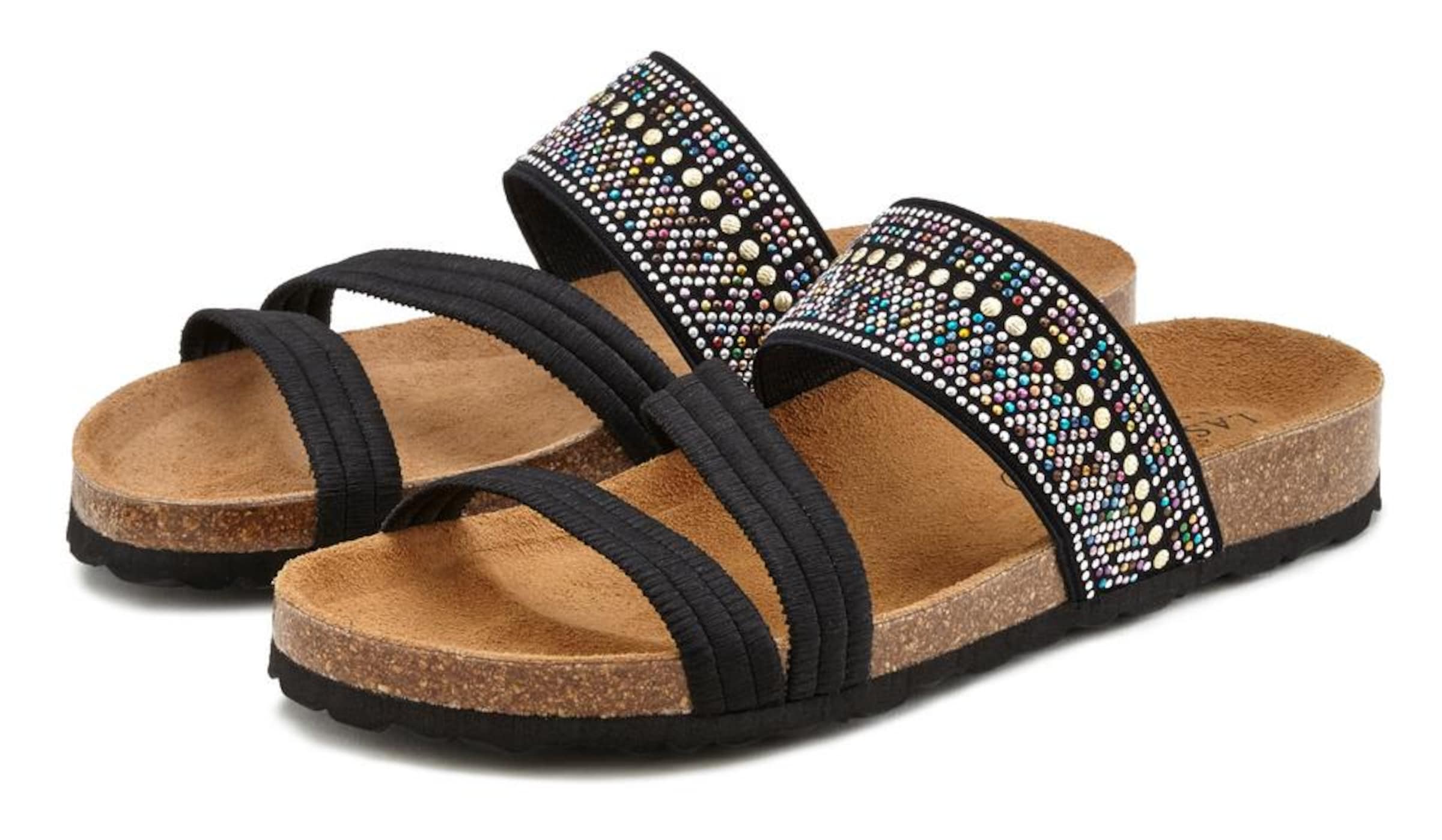 LASCANA Pantolette in Schwarz