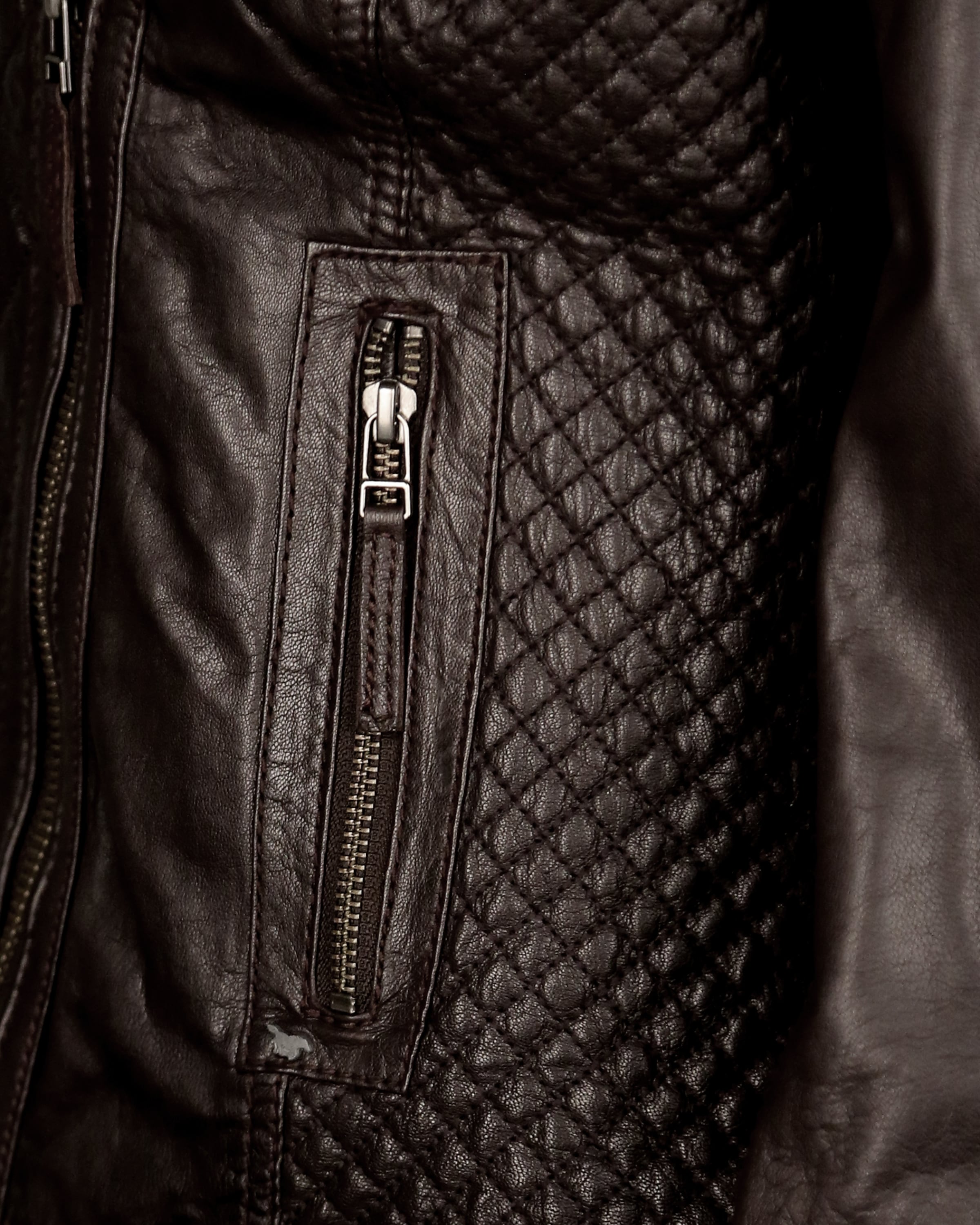 MUSTANG Lederjacke 'Chira' in Braun