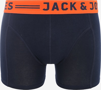 JACK & JONES Boxershorts 'Sense' in de kleur Nachtblauw / Oranje, Productweergave