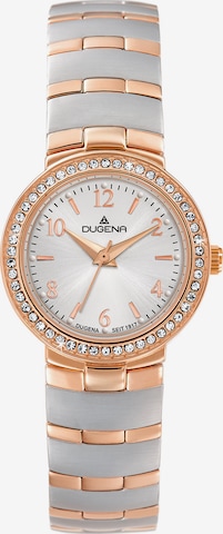 DUGENA Analog Watch in Silver: front