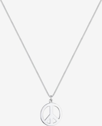 ELLI Ketting 'Peace-Zeichen' in Zilver: voorkant