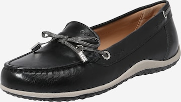 GEOX Moccasins 'Vega' in Black: front