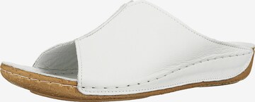 ANDREA CONTI Mules in White: front