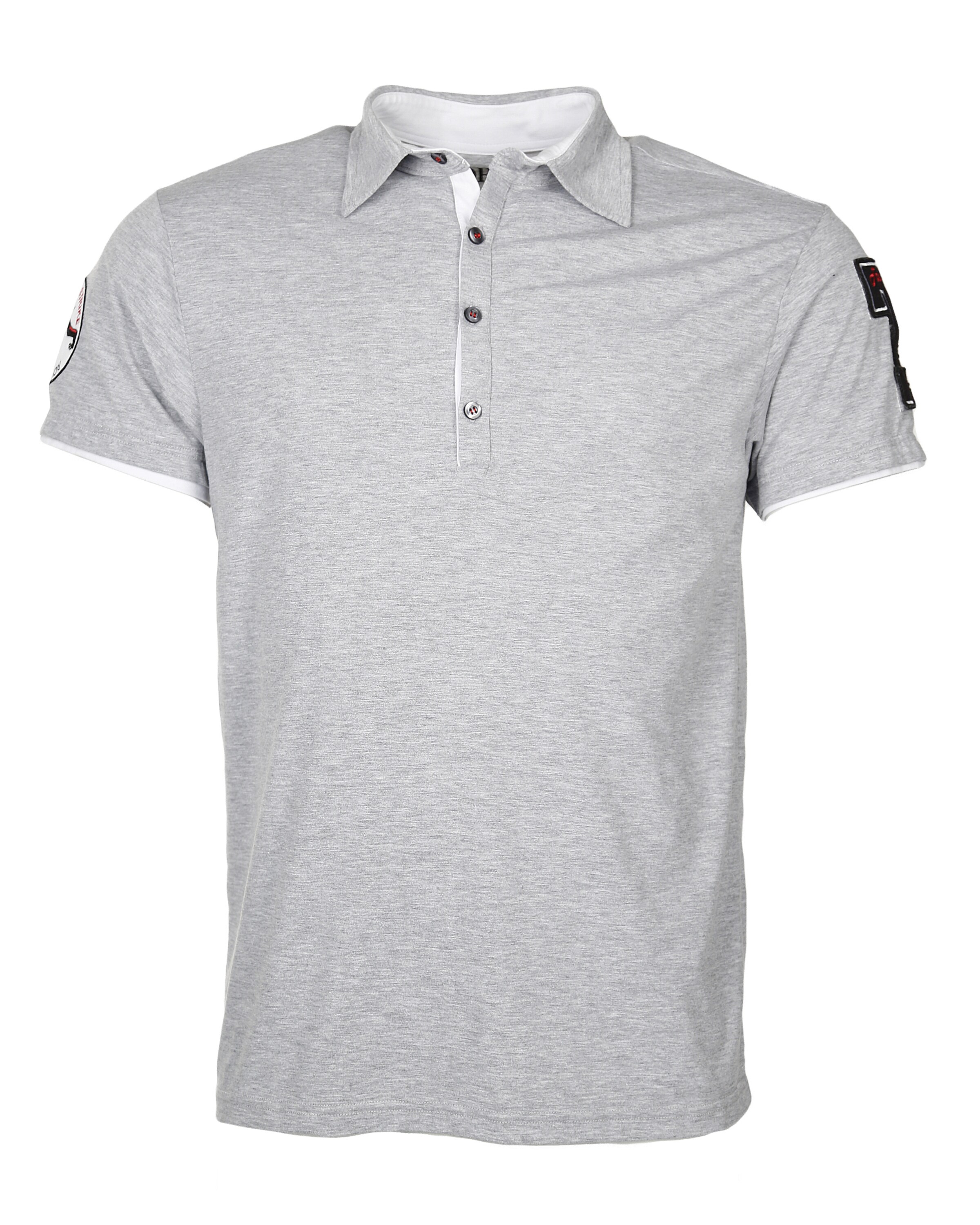 TOP GUN Polo 'Heaven' in Grau: Vorderseite