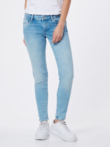 Pepe Jeans - Skinny Calças de ganga 'Soho' em azul: frente