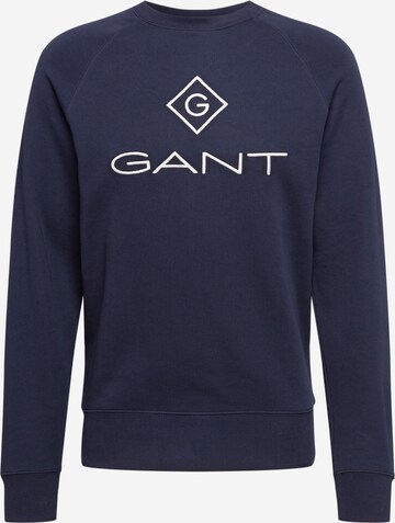 GANT Regular fit Sweatshirt 'Lock Up' in Blauw: voorkant