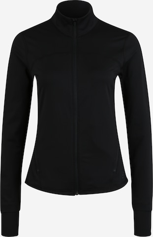 UNDER ARMOUR Athletic Zip-Up Hoodie 'RUSH' in Black: front