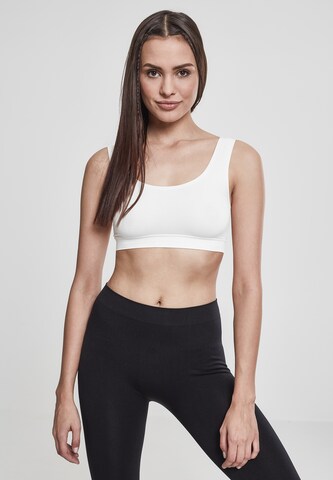 Urban Classics Bralette Bra in White: front