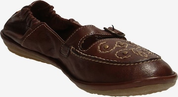 CAMEL ACTIVE Ballet Flats with Strap 'Soft 72' in Brown