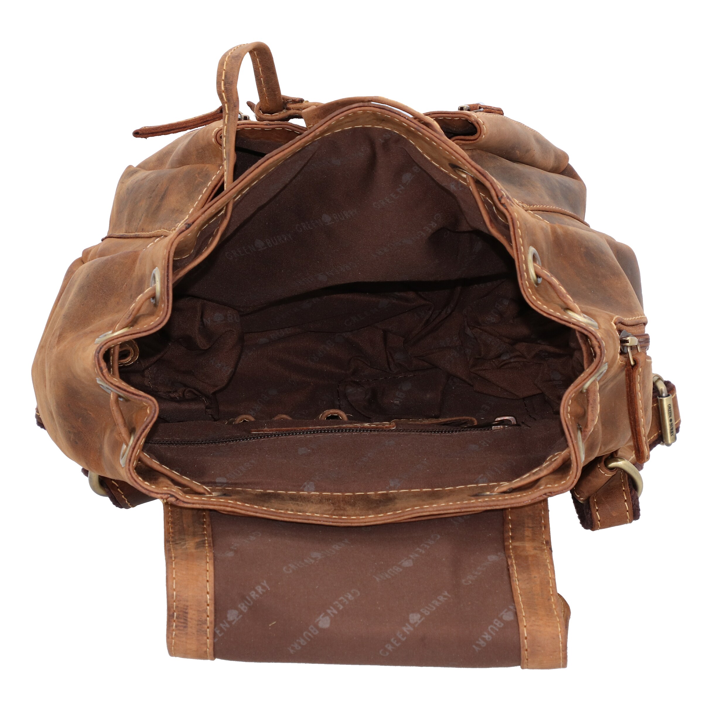 GREENBURRY Backpack 'Vintage 1605' in Brown