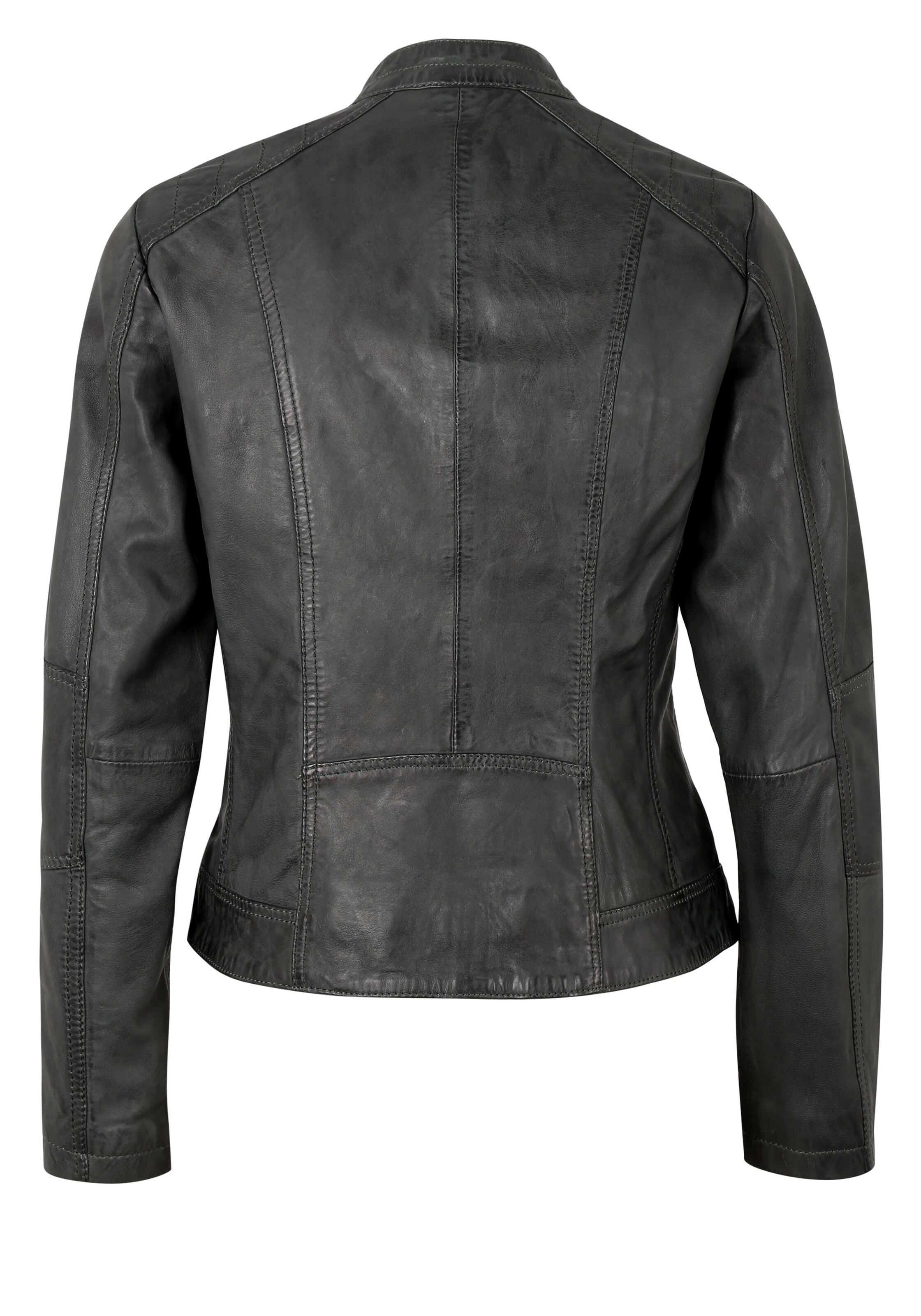 7ELEVEN Lederjacke 'Toulouse' in Grau
