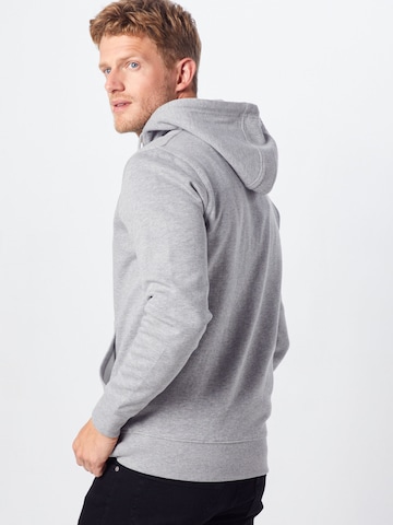 !Solid Zip-Up Hoodie 'Morgan' in Grey