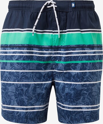 TOM TAILOR Zwemshorts 'Mick' in Blauw: voorkant