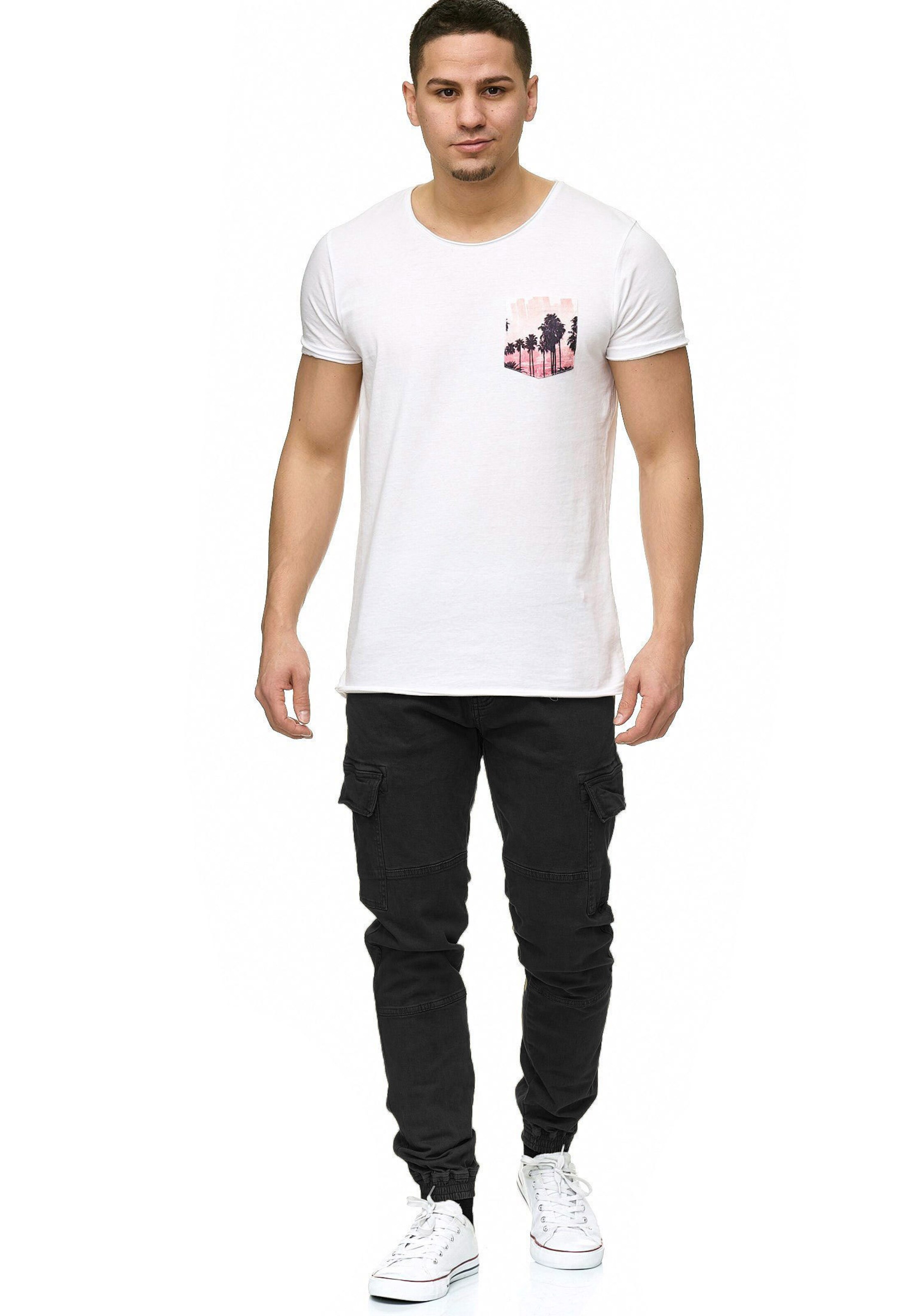 INDICODE JEANS Tapered Cargo Pants 'August' in Black