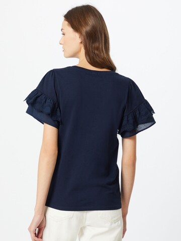 T-shirt 'BRODERIE' River Island en bleu