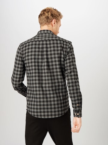 Kronstadt Regular fit Button Up Shirt 'Johan' in Black