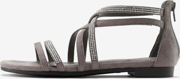 LASCANA Strap Sandals in Grey: front