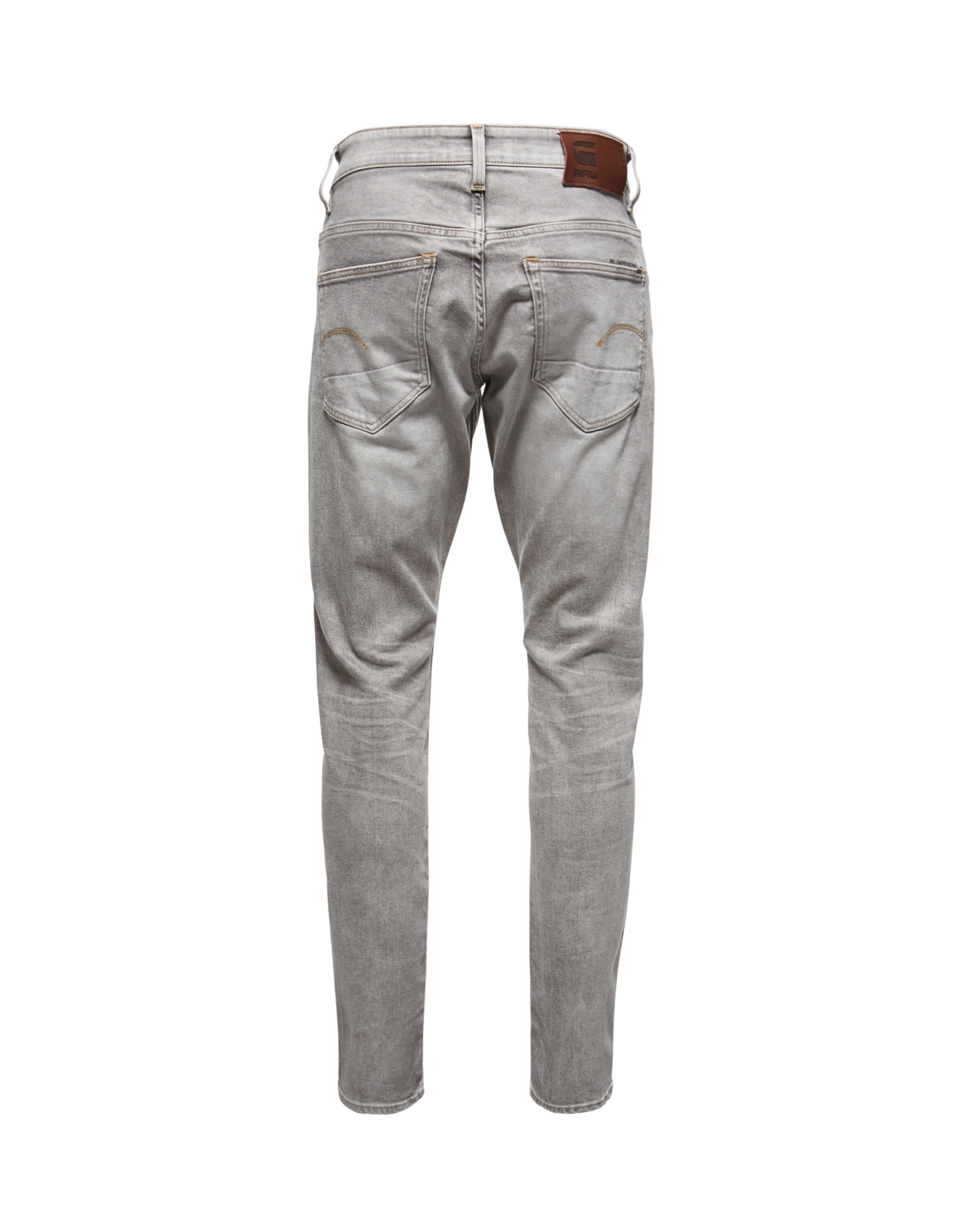 G-STAR Slimfit Džíny '3301 Tapered' – šedá: zadní strana