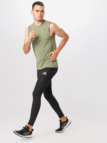 ADIDAS PERFORMANCE Skinny Sportbroek 'Ask' in Zwart